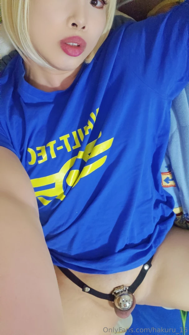 I hope you guys like my chastity cage with my belt on tips are super part 7 