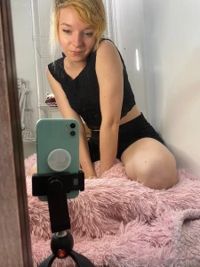 I got a new skirt what do you think it shows off a lot of leg lol part 4