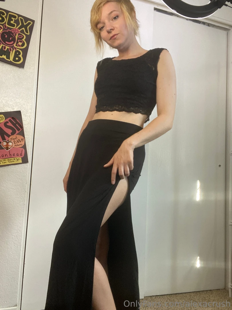 I got a new skirt what do you think it shows off a lot of leg lol part 2 