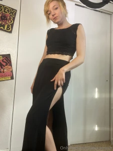 I got a new skirt what do you think it shows off a lot of leg lol part 2