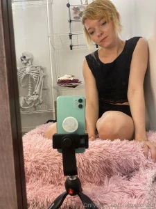 I got a new skirt what do you think it shows off a lot of leg lol part 6