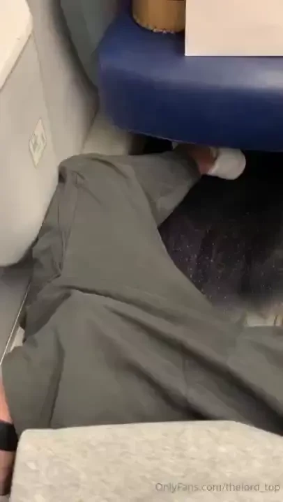 I was so horny on the train that i had to jerk off and cum in my pants 
