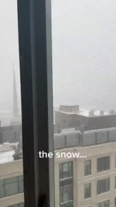 It s snowing so much here tomorrow marks my last day of work and my