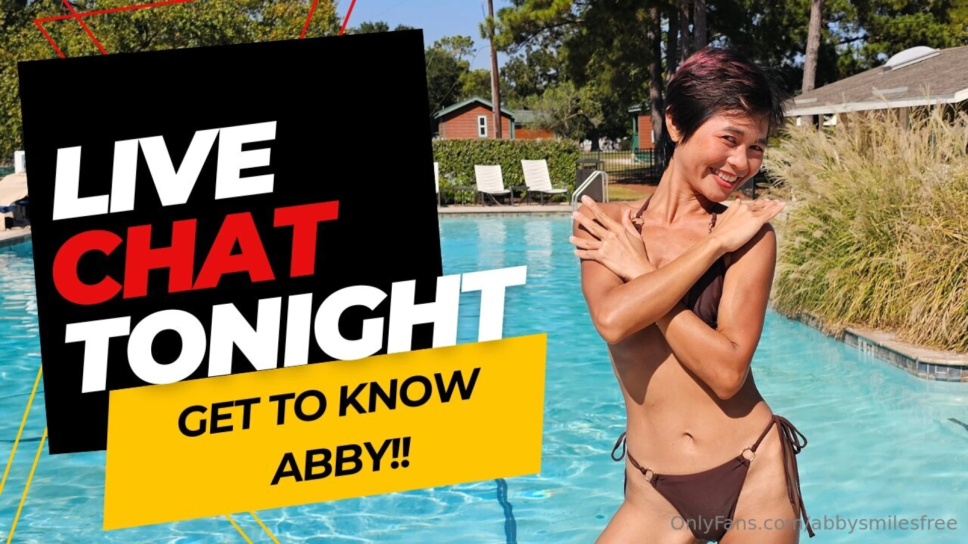 Live in 30 minutes 7 pm est on this channel free live chat with abby 