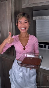 I made healthy brownies today kisses