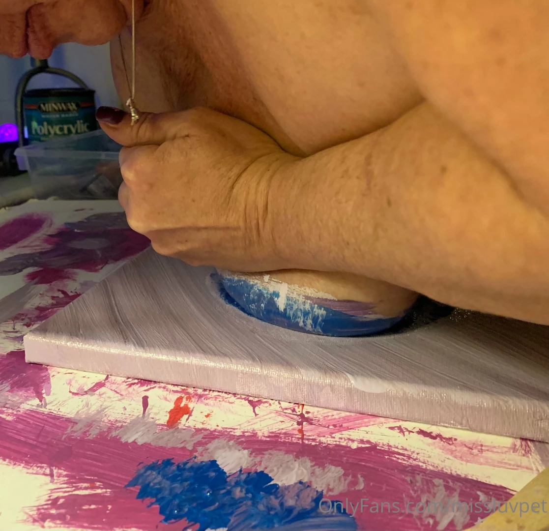 Body painting transferred to canvas part 2 