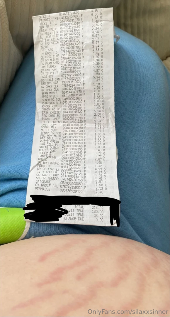 Thanks to everyone who contributed to my first grocery run of july i part 1 