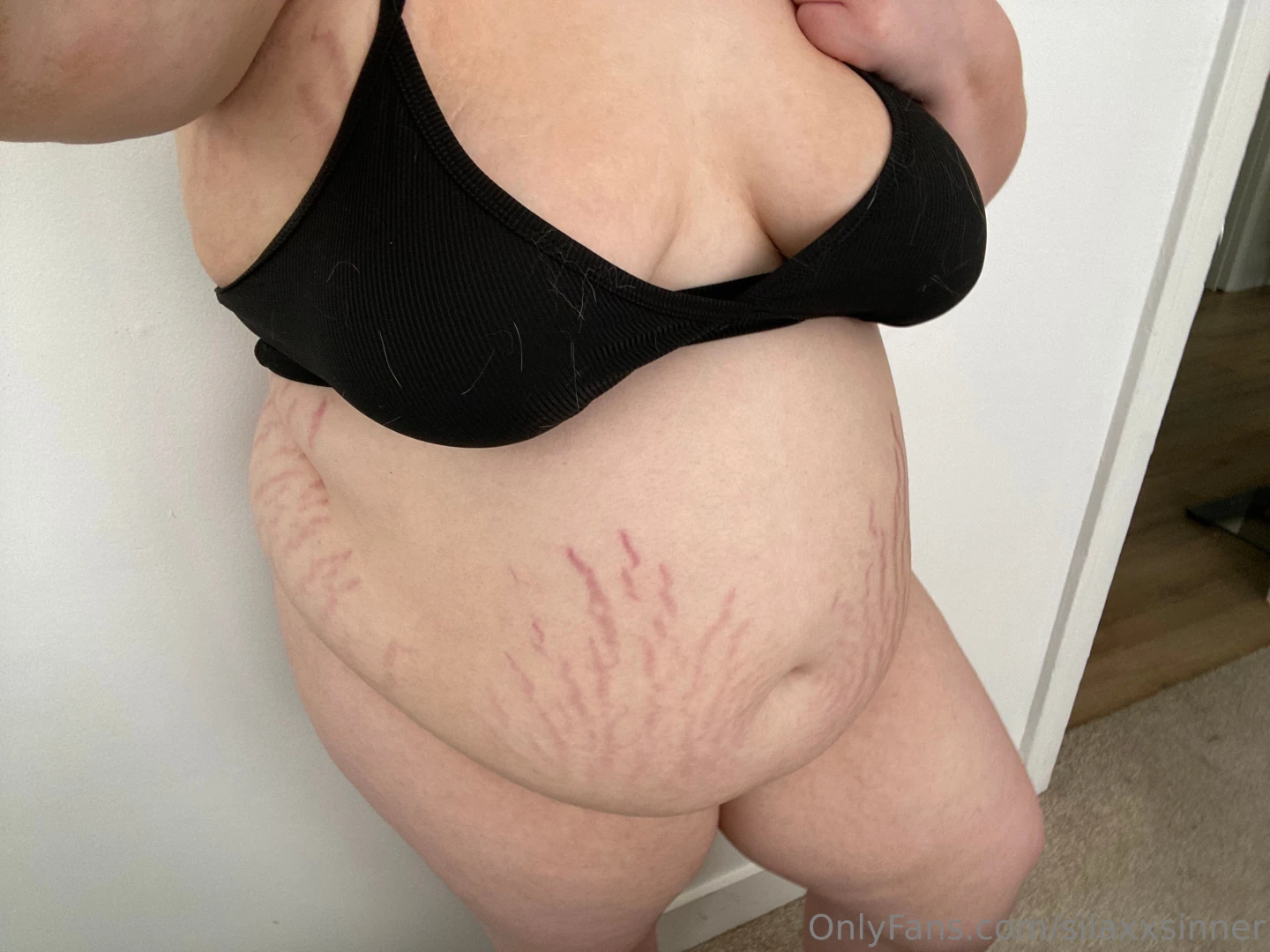 Would you grab my belly sorry about the cat hair i was laying with my part 1 