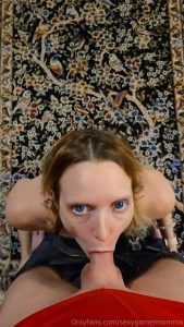 He got me a new dress which looks great when i m on my knees