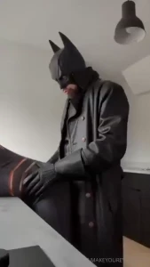 Batman plows spiderman