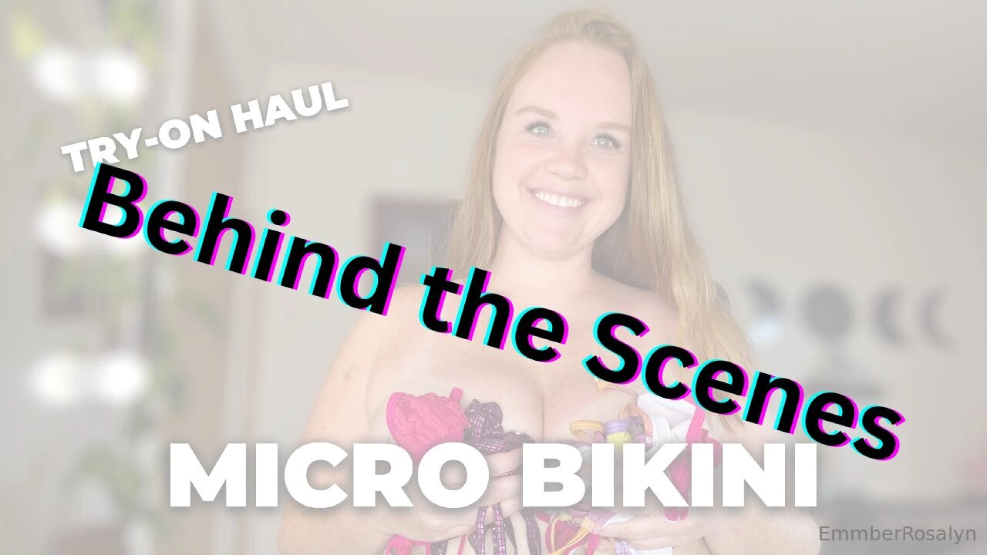 Behind the scenes micro bikini try-on haul from my yt channel this 