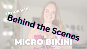 Behind the scenes micro bikini try-on haul from my yt channel this