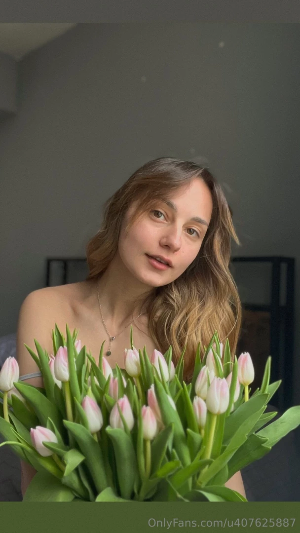 Thank you for the flowers sweetie now are you ready to open those 