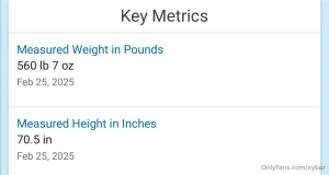 My weight from the doctor s for those curious