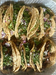 Stuffed an order of 10 tacos today here s the aftermath stuffing vid part 1