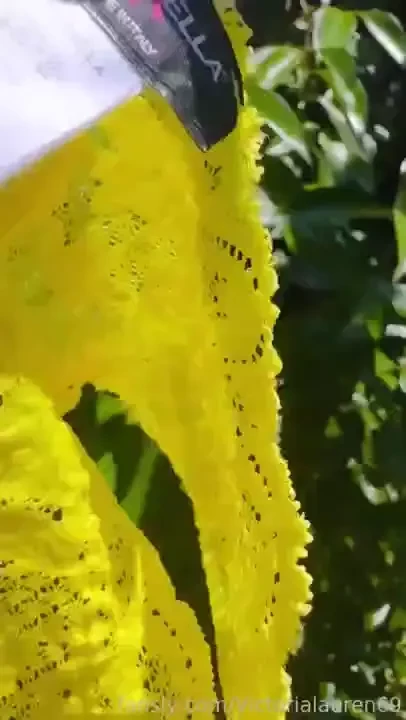 Love my bright yellow panties thank you jim fyp blonde panties 
