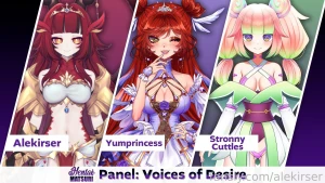 I m gonna be in a panel at hentai matsuri today voices of desire q amp