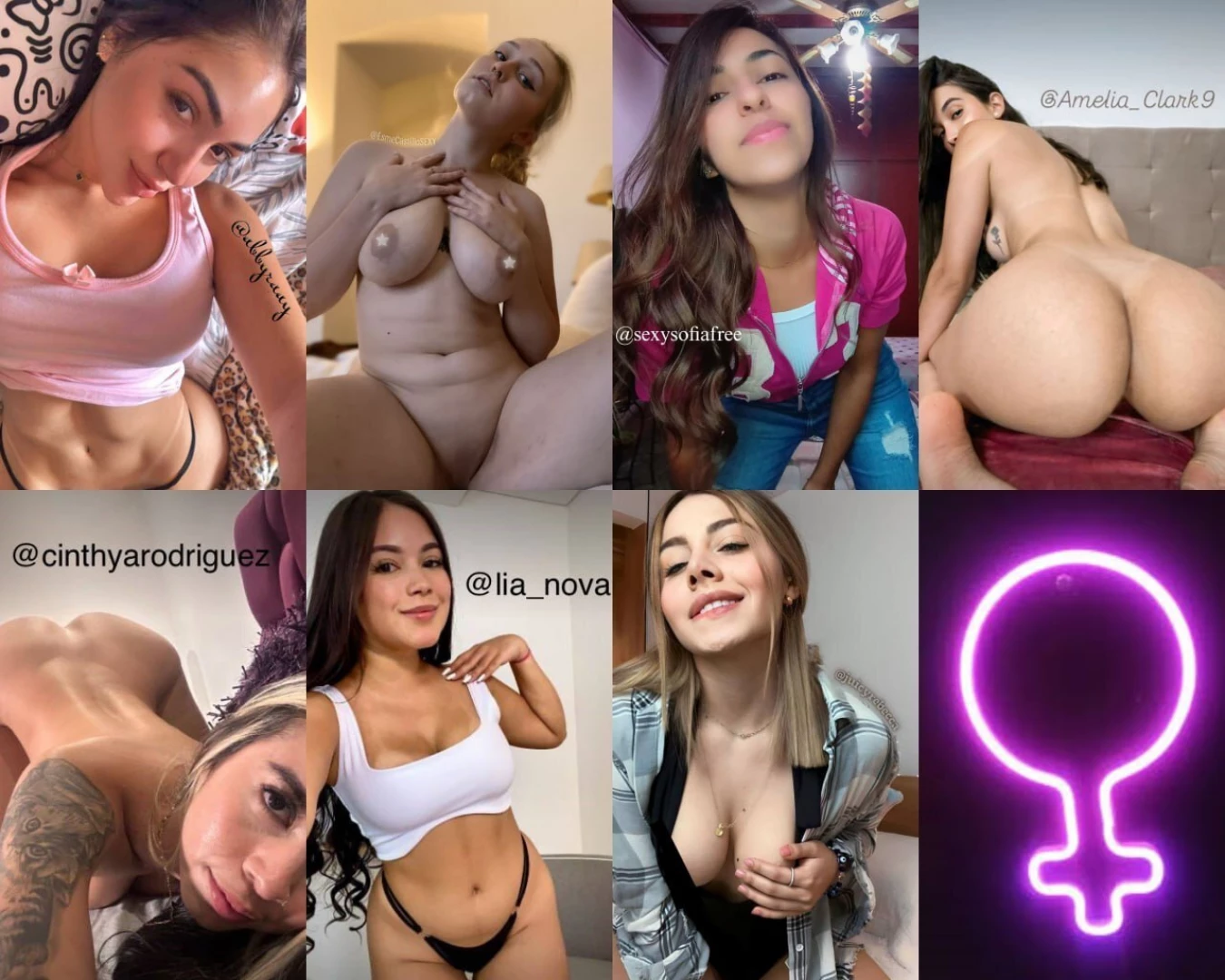 Abbyraay esmecastillosexy sexysofiafree amelia_clark9 cinthyarodriguez 