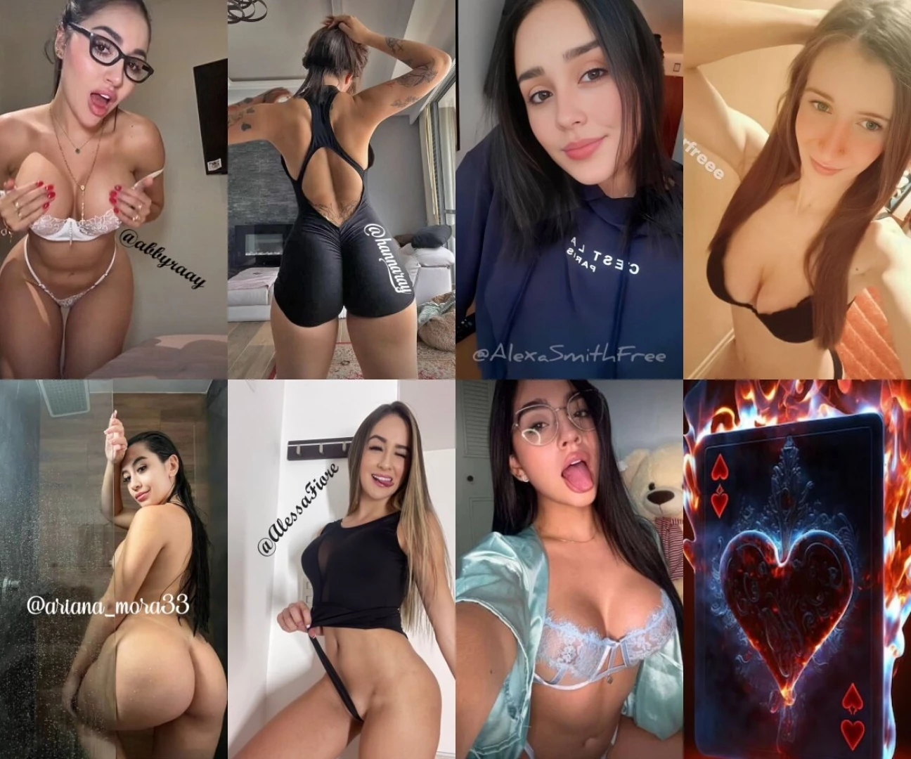 Abbyraay hanna_ray alexasmithfree esterfreee ariana_mora33 alessafiore 
