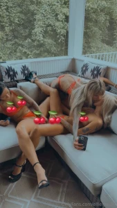 We didn t need a strap this time just a double-sided toy and three