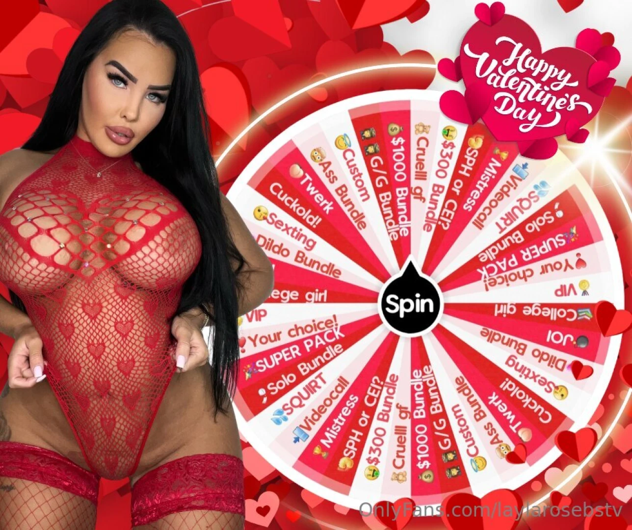 Layla s naughty valentine s my naughty wheel is back and every spin 