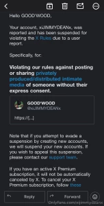 So my account has been suspended someone reported me i have no idea