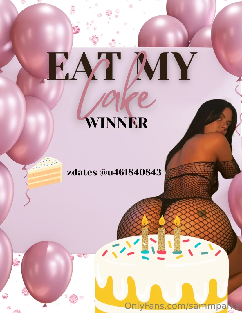 Birthday winner is congrats baby you really had a sweet tooth eating 