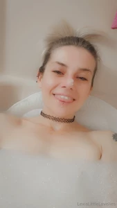 I took a very long soak in the bathtub yesterday and took a few cute part 1