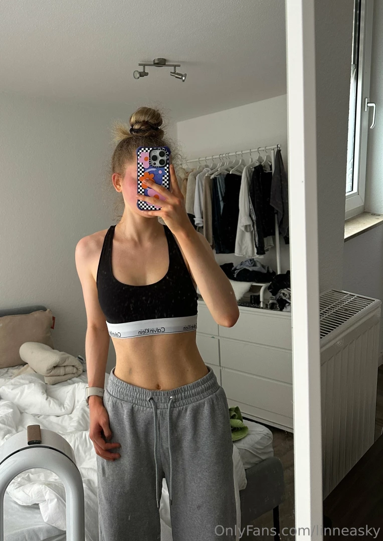 Sweaty after my morning workout 