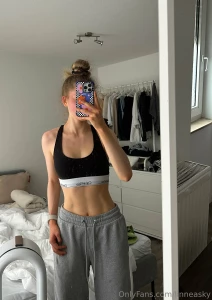 Sweaty after my morning workout