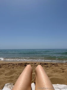 Beach day check your dms for more