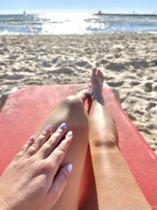 Feeling cute at the beach