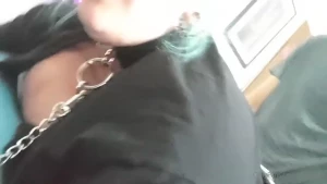 Double penetrated my face and point of view