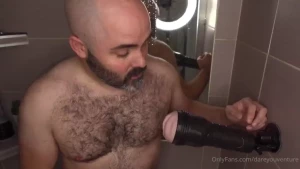 I secure this fleshlight pussy to the shower wall to fuck it for your