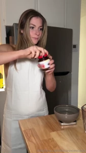 Baking bread in various forms of undress