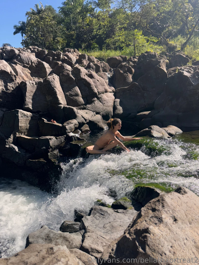 When exploring along the river on east side last week we got to a spot part 1 