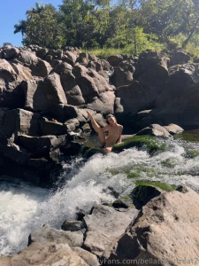 When exploring along the river on east side last week we got to a spot part 2