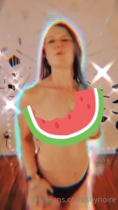 My melons were meant to be free the whip cream nipple catch at the end