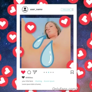Can t show this on ig how many likes do u think my creamy pussy would
