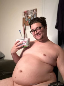 Replace the ice cream with lard and make me your fat fuck butterball part 2
