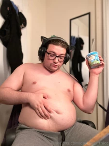 Talking about the effects of the ice cream diet while finishing my part 1