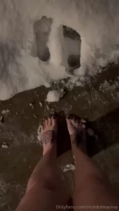 Snow much fun last night