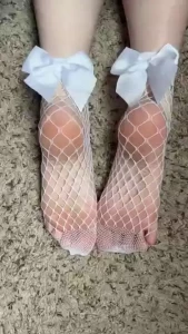 These fishnet socks give such soft princess vibes i took a video of me