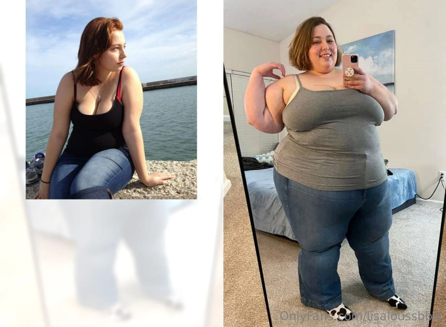 A fan made some before and afters of me i always like to share them 