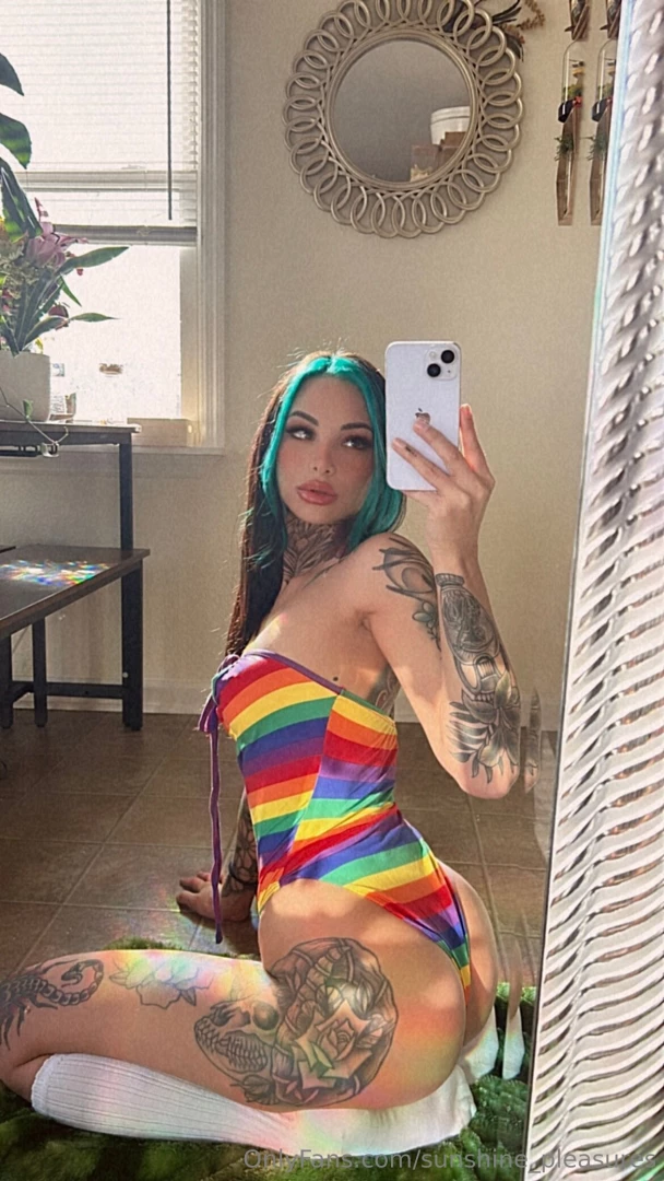 Taste the rainbow unlock to see what i m wearing underneath 