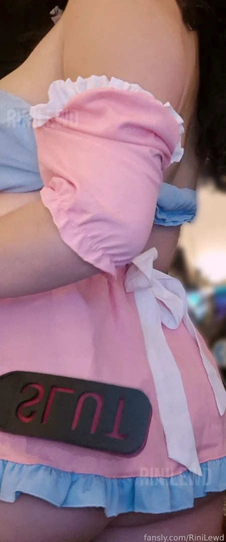 A new maid cosplay more sexy and with underboob please use me master 