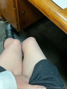 No panties day at work part 1