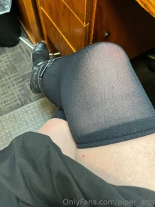 Stockings and no panties at work what could happen part 2