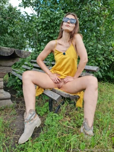 A huge gallery of me taking a naughty walk in a public park subscribe part 12