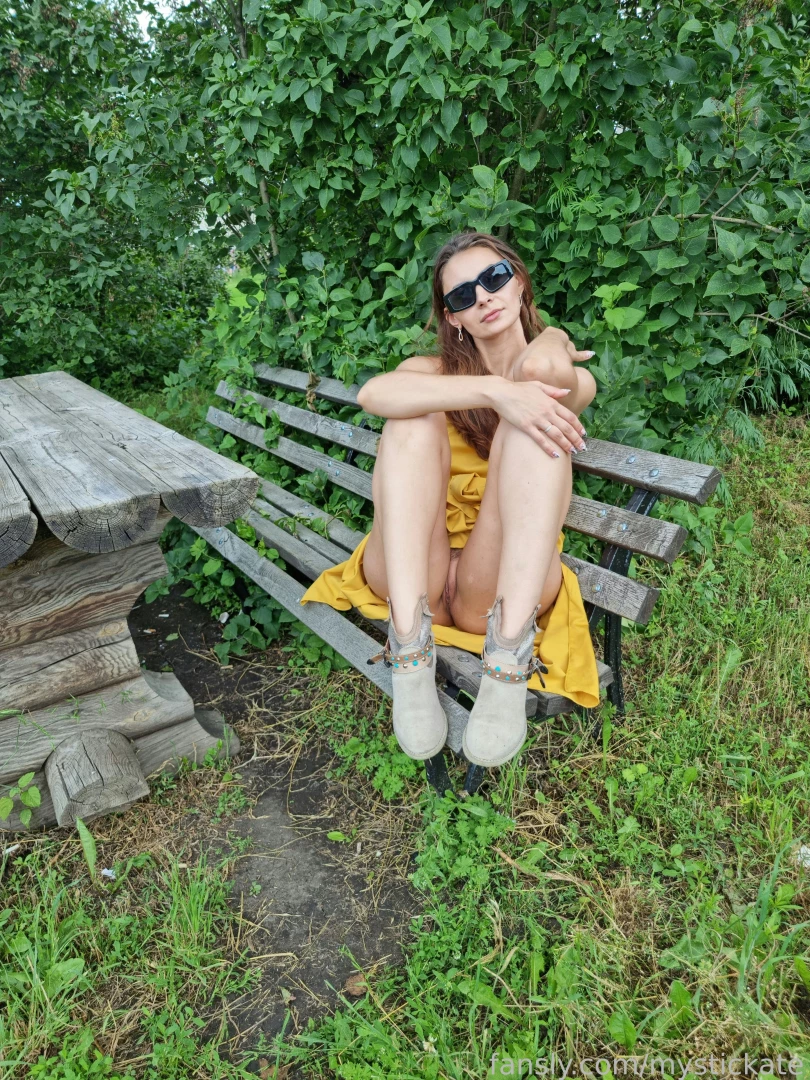 A huge gallery of me taking a naughty walk in a public park subscribe 